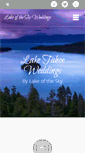 Mobile Screenshot of lakeoftheskyweddings.com